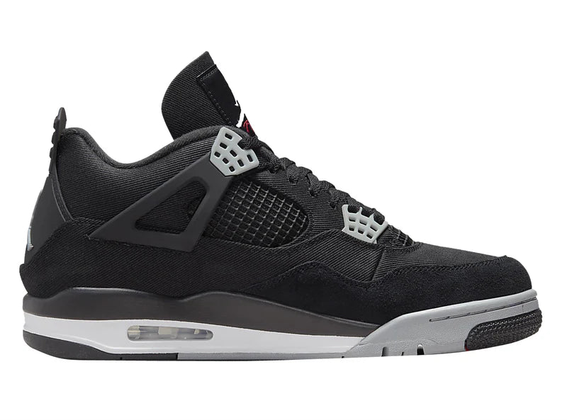 JORDAN 4 BLACK CANVAS