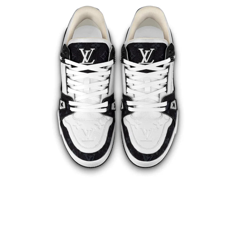 LV TRAINER MONOGRAM BLACK DENIM